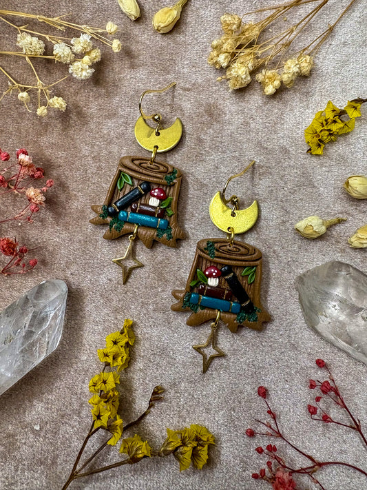 Nature's Bookshelf Earrings