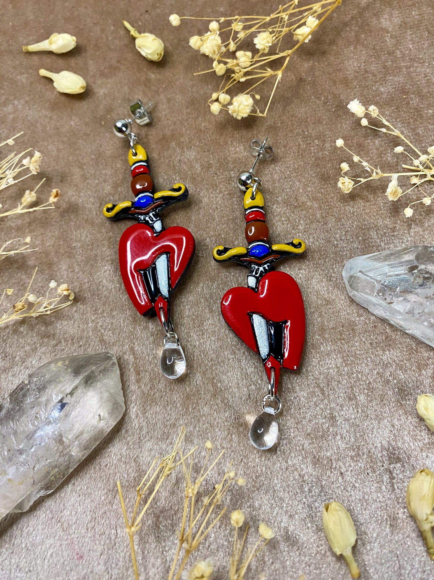 Bleeding Heart Earrings