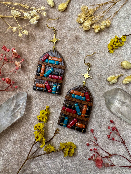 Only Books Bookcase Earrings
