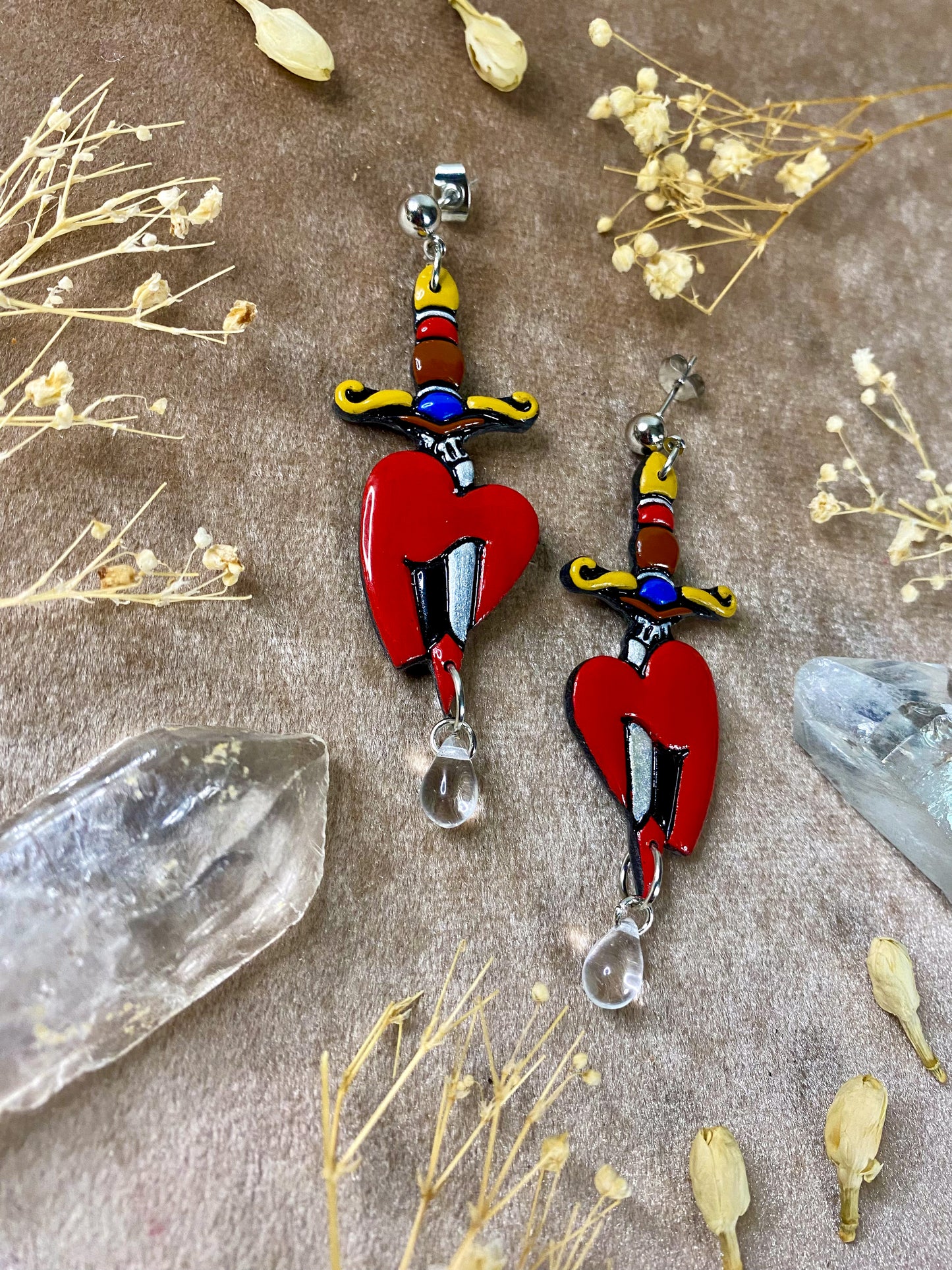 Bleeding Heart Earrings