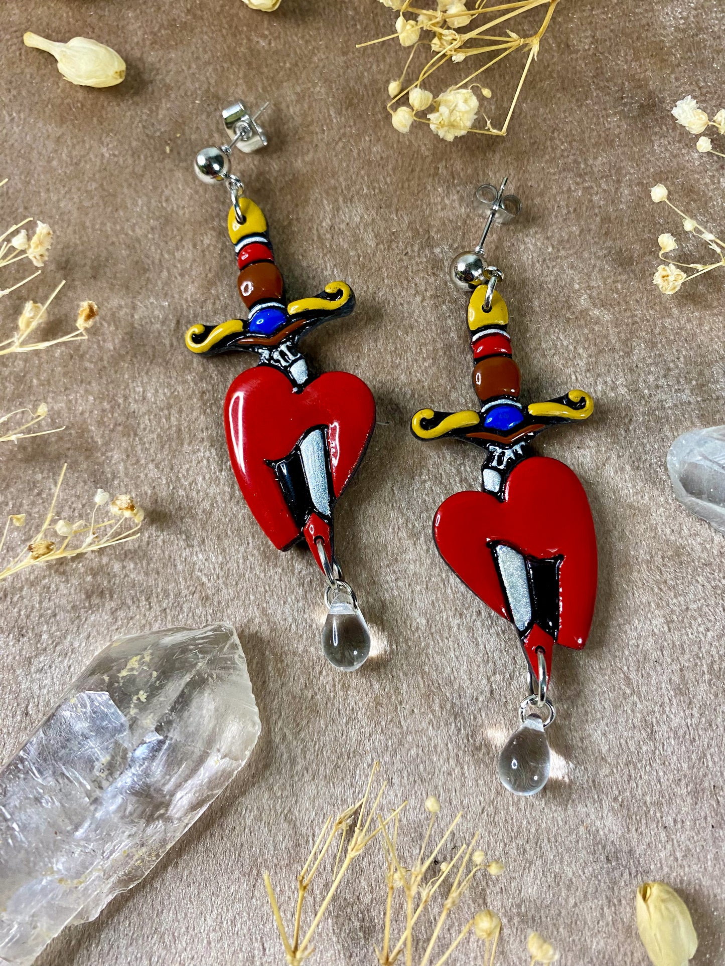 Bleeding Heart Earrings