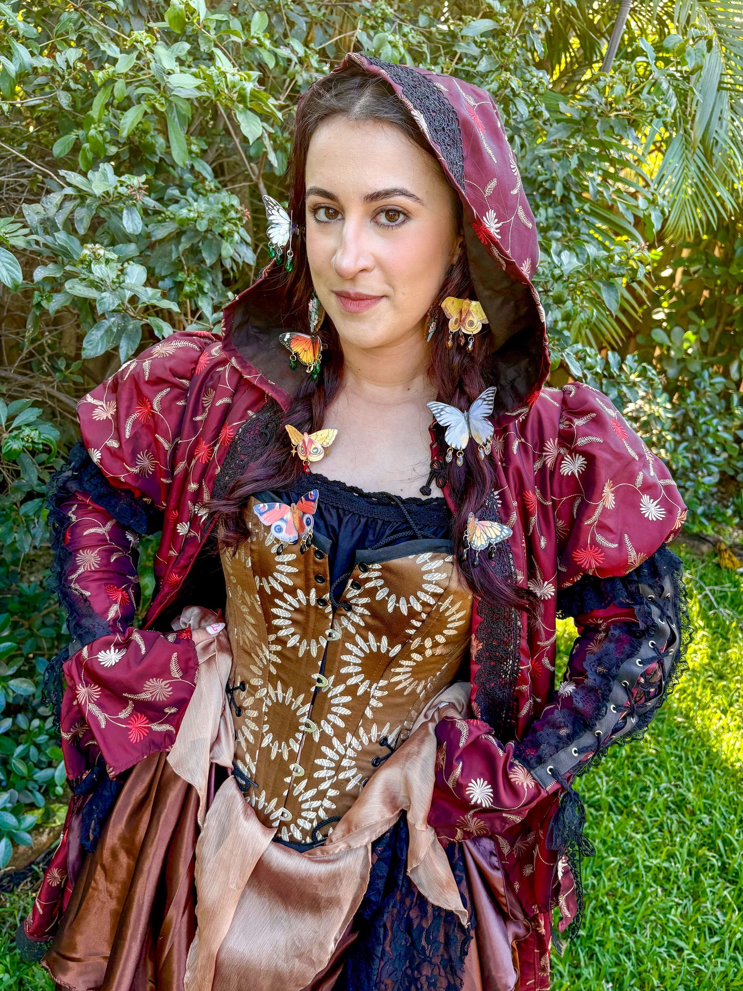 Plain Tiger Butterfly Hair Clip