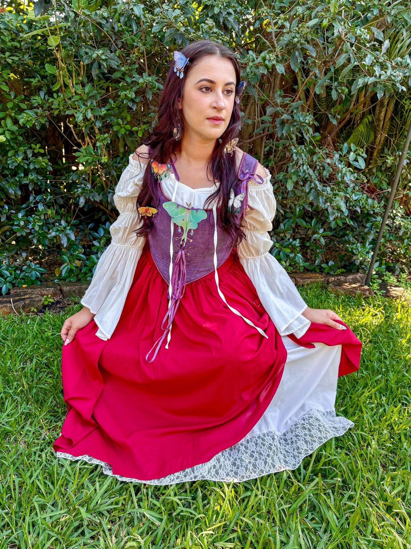 Plain Tiger Butterfly Hair Clip