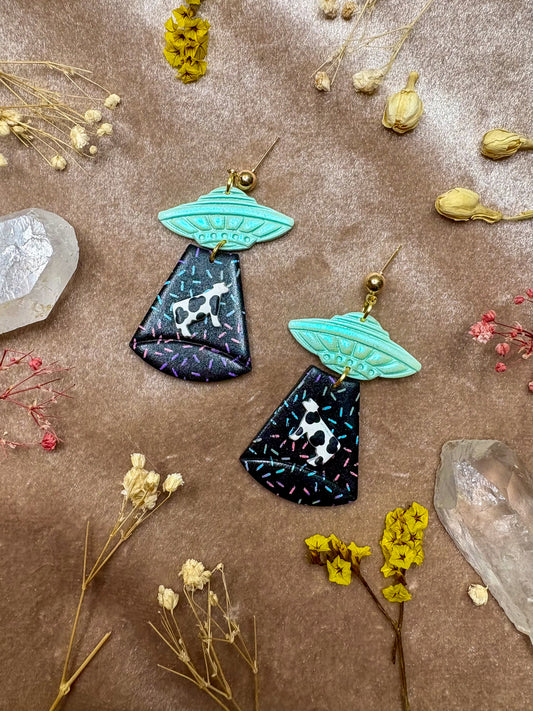 Alien Abduction (Rainbow Sprinkles) Earrings