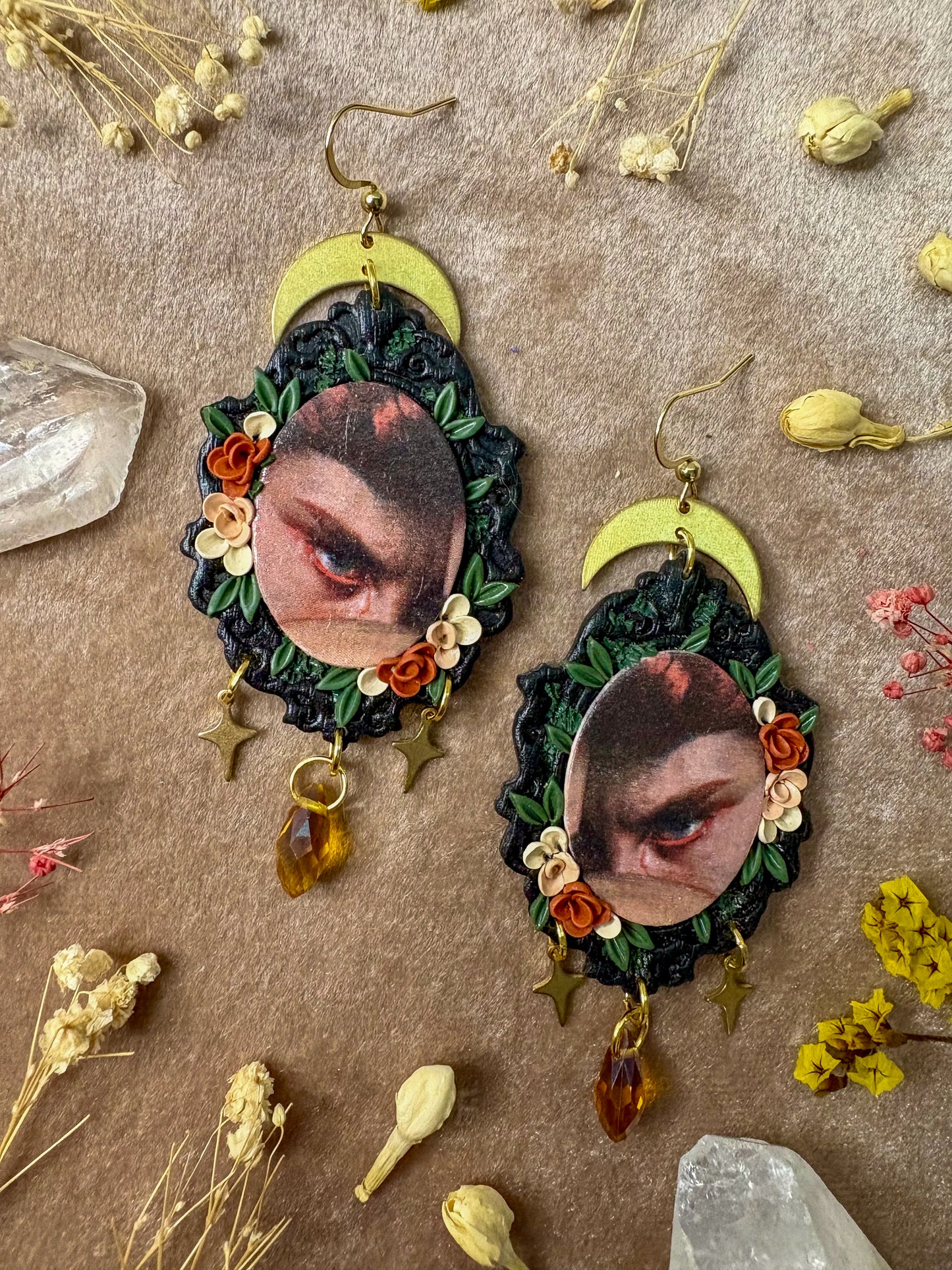 Cabanel's "Fallen Angel" Painting Earrings (oval)