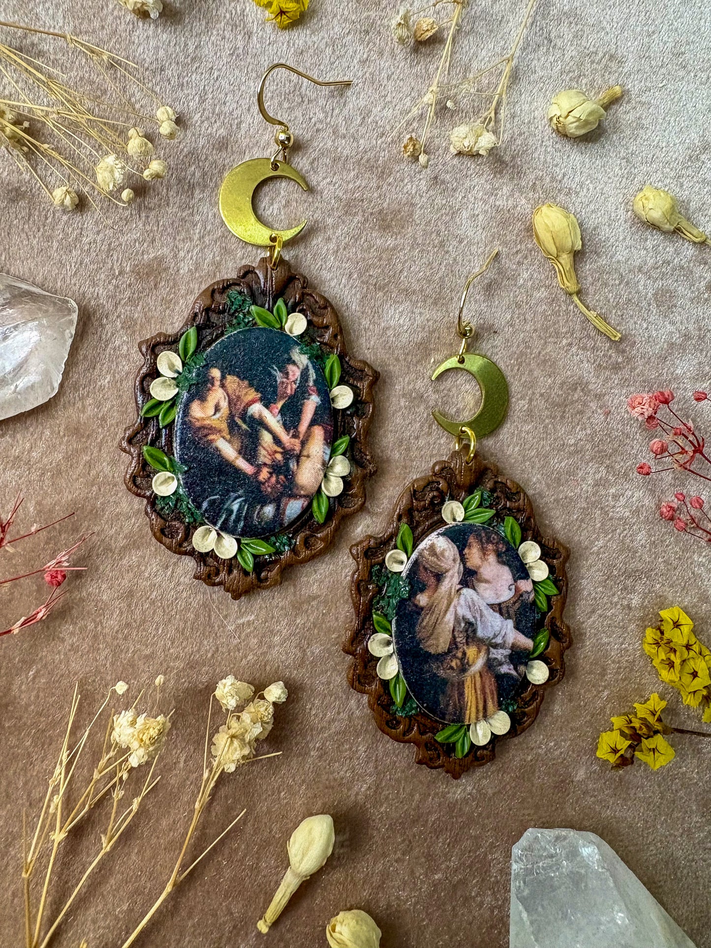 Gentilischi's "Judith and her Handmaiden" and "Judith and Holofernes" Painting Earrings