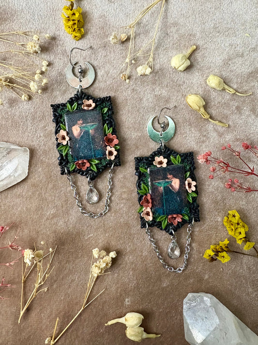 Waterhouse's "Circe Invidiosa" Painting Earrings