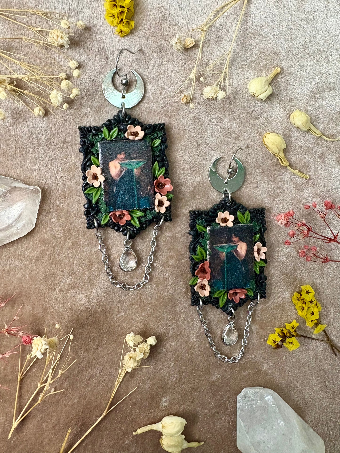 Waterhouse's "Circe Invidiosa" Painting Earrings