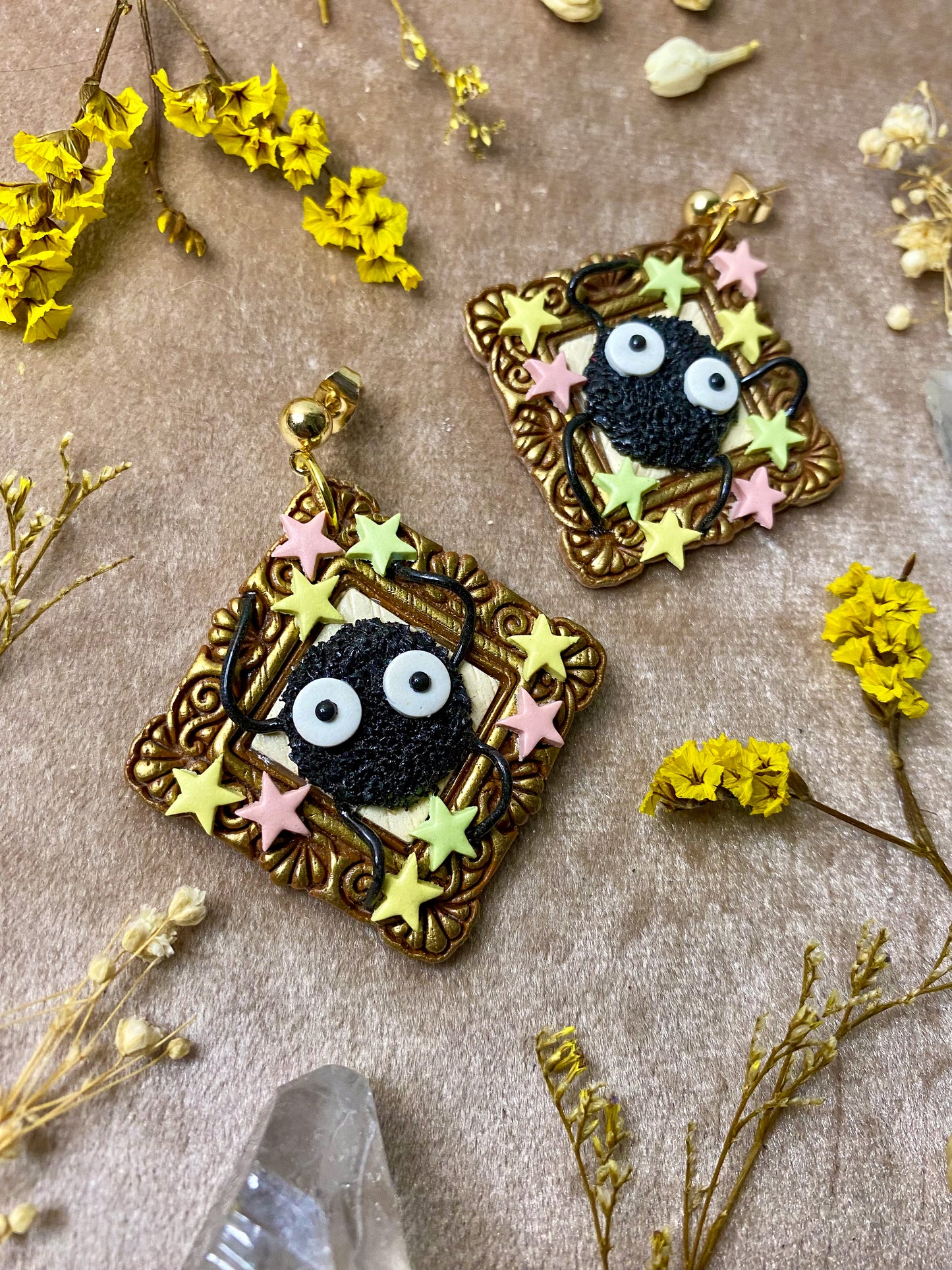 Dust Fairy Frame Earrings