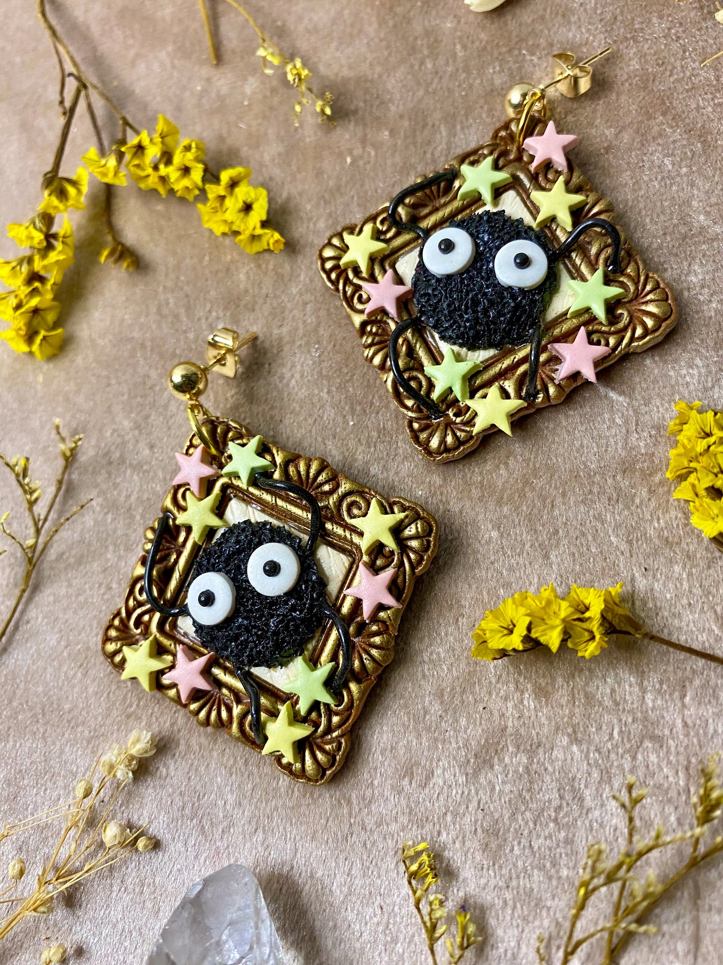 Dust Fairy Frame Earrings