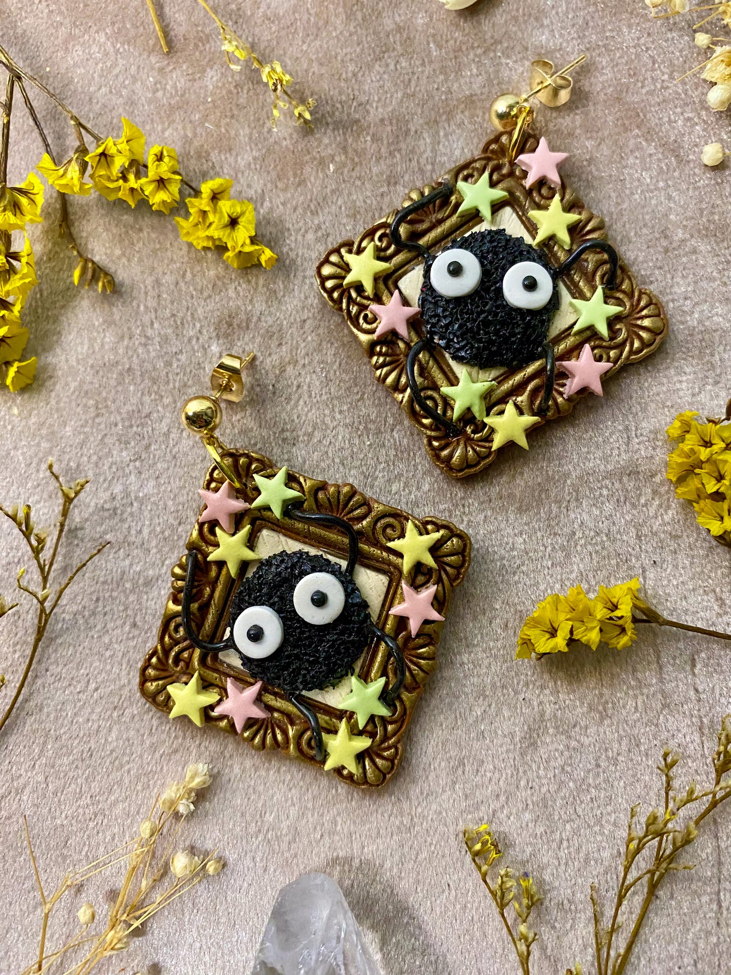 Dust Fairy Frame Earrings