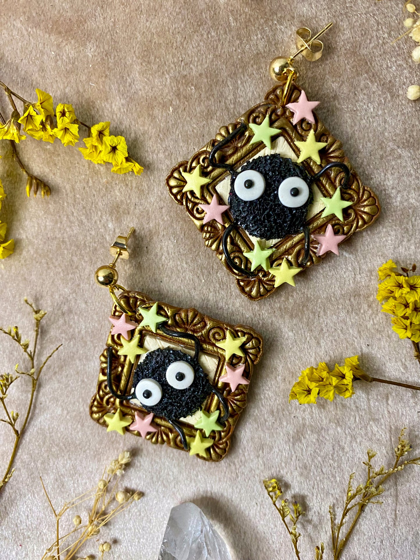 Dust Fairy Frame Earrings