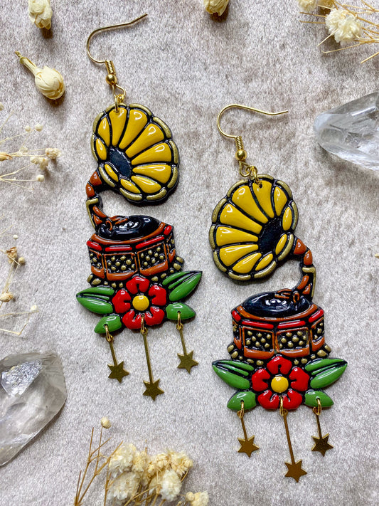Gramophone Earrings