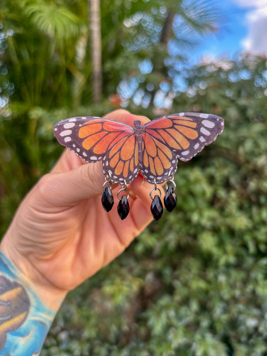 Monarch Butterfly Hair Clip