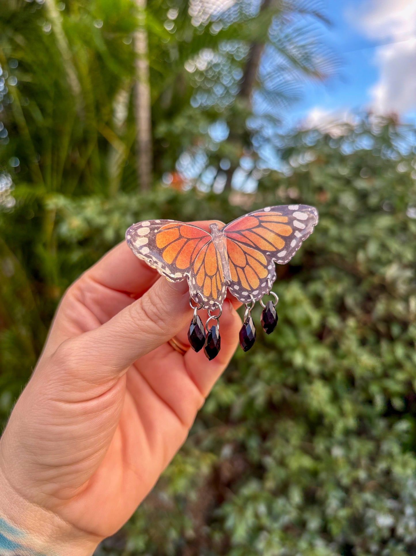 Monarch Butterfly Hair Clip