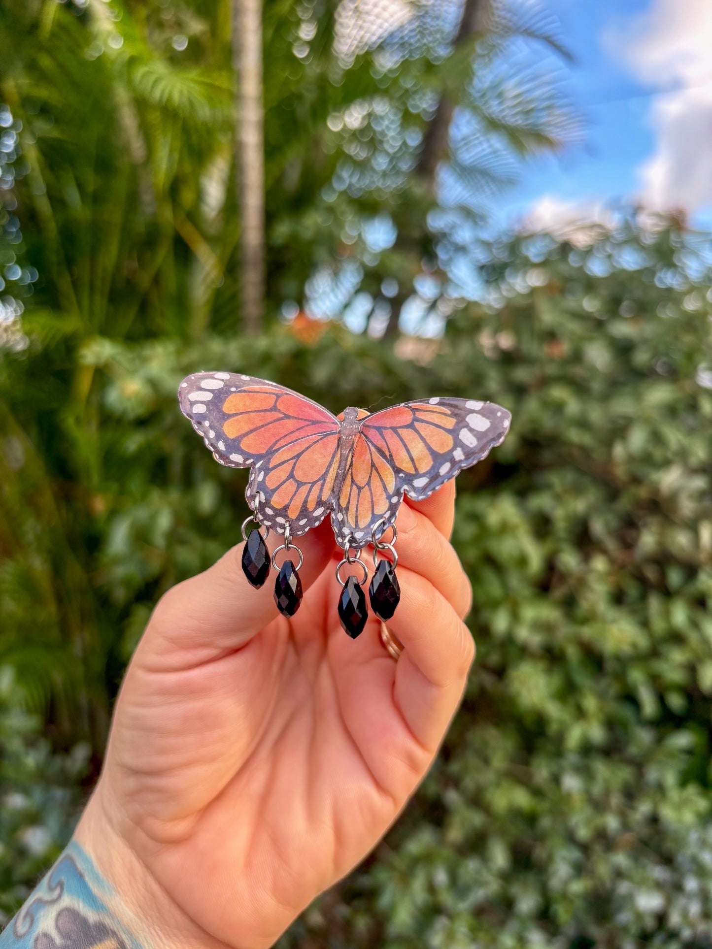 Monarch Butterfly Hair Clip