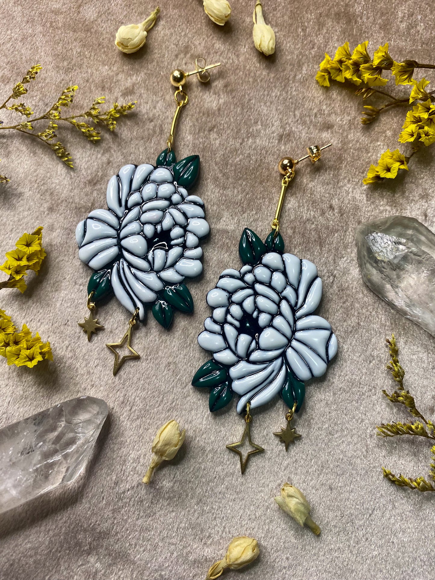 Peony Bloom Earrings