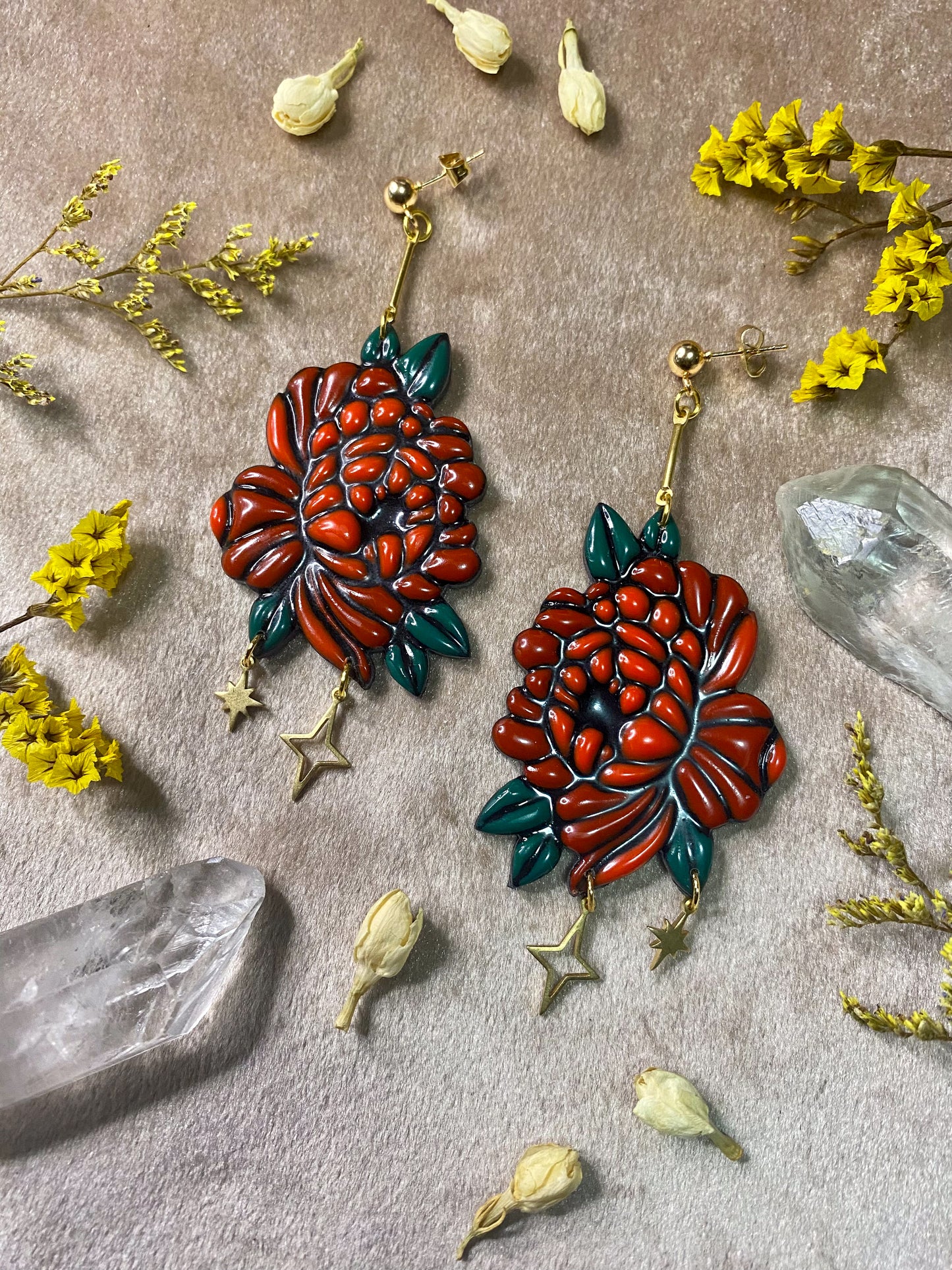 Peony Bloom Earrings