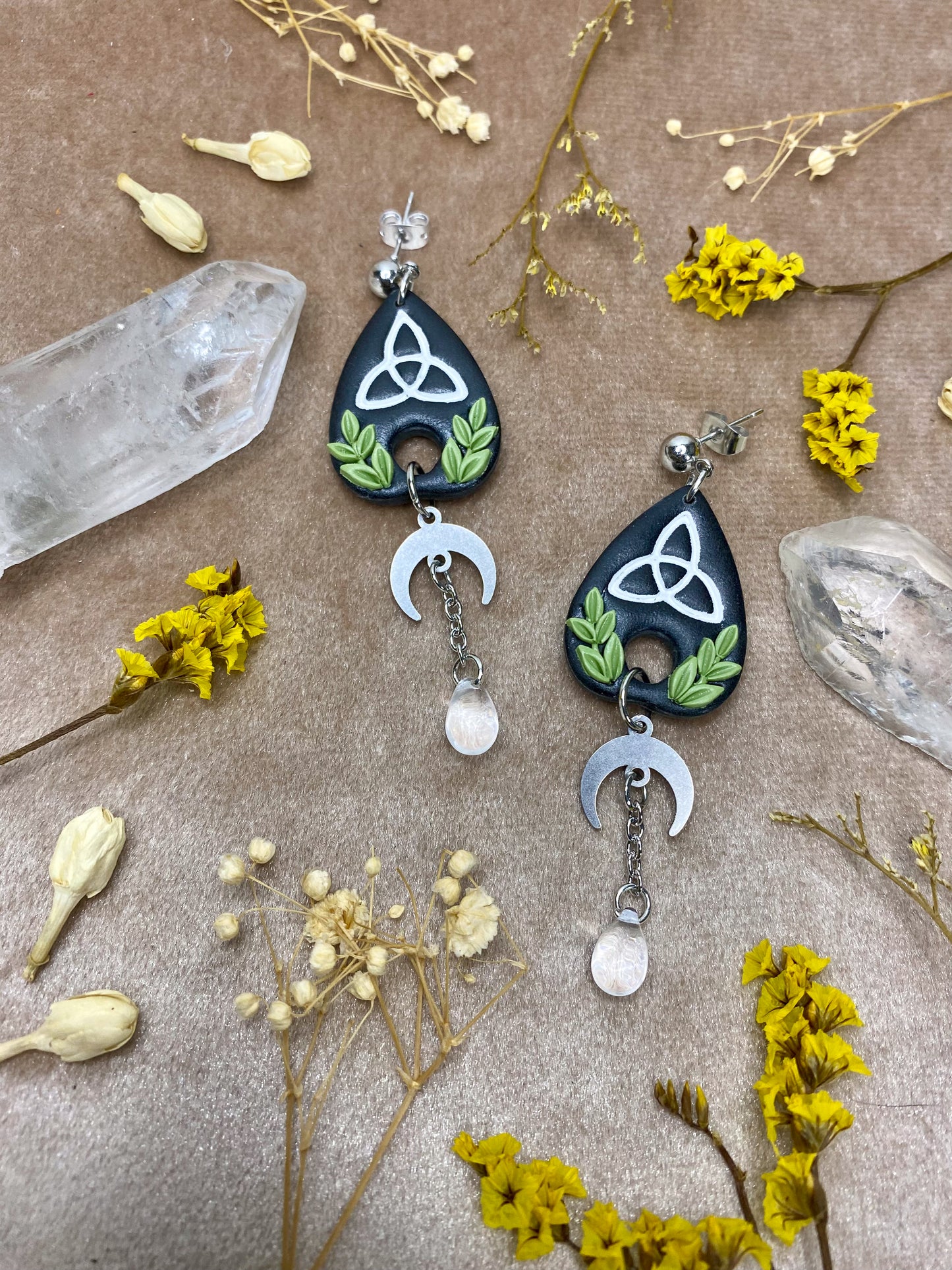 Celtic Knot Planchette Earrings