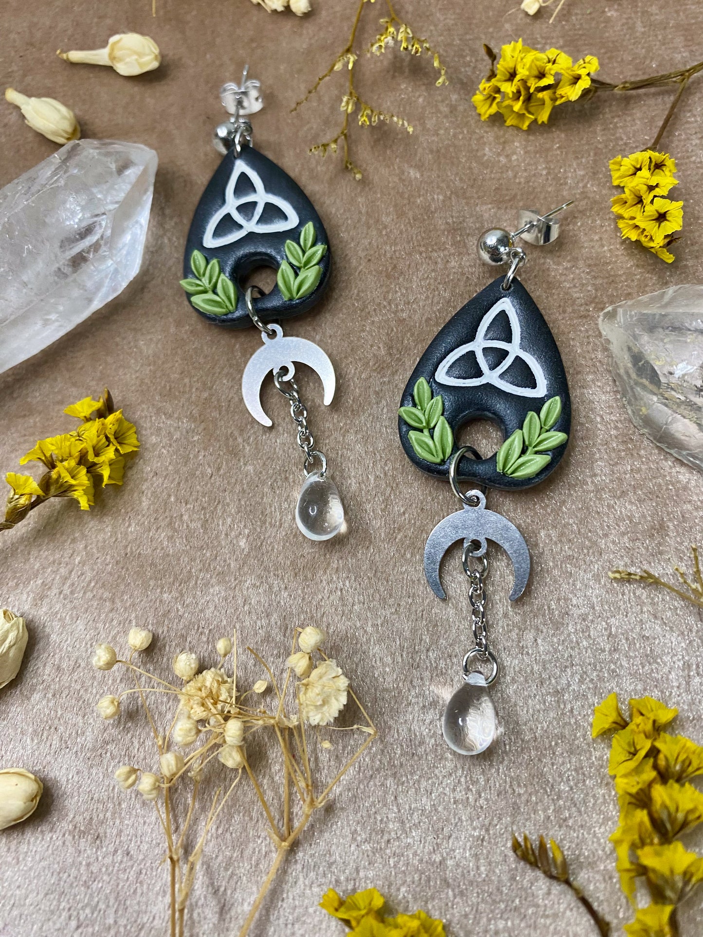 Celtic Knot Planchette Earrings