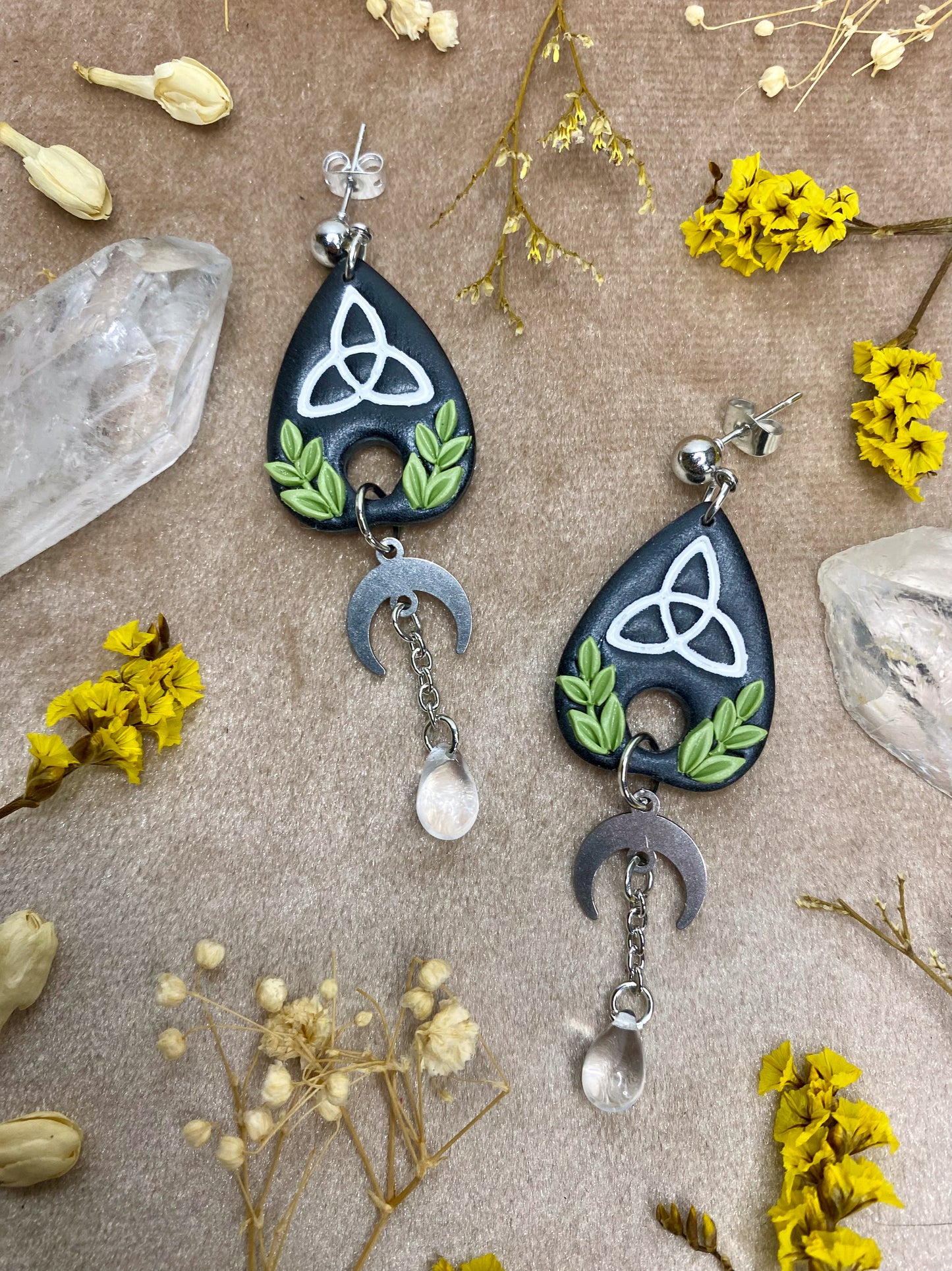 Celtic Knot Planchette Earrings