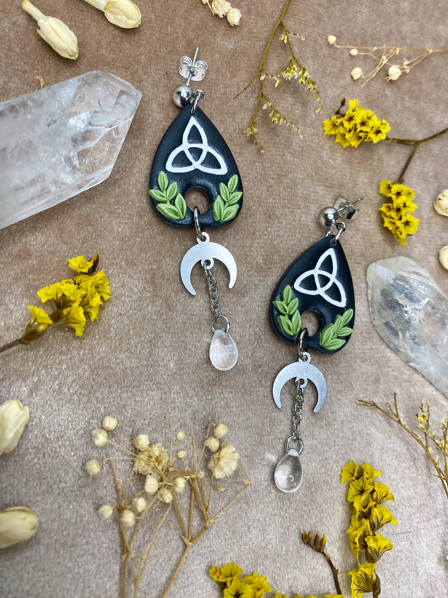 Celtic Knot Planchette Earrings