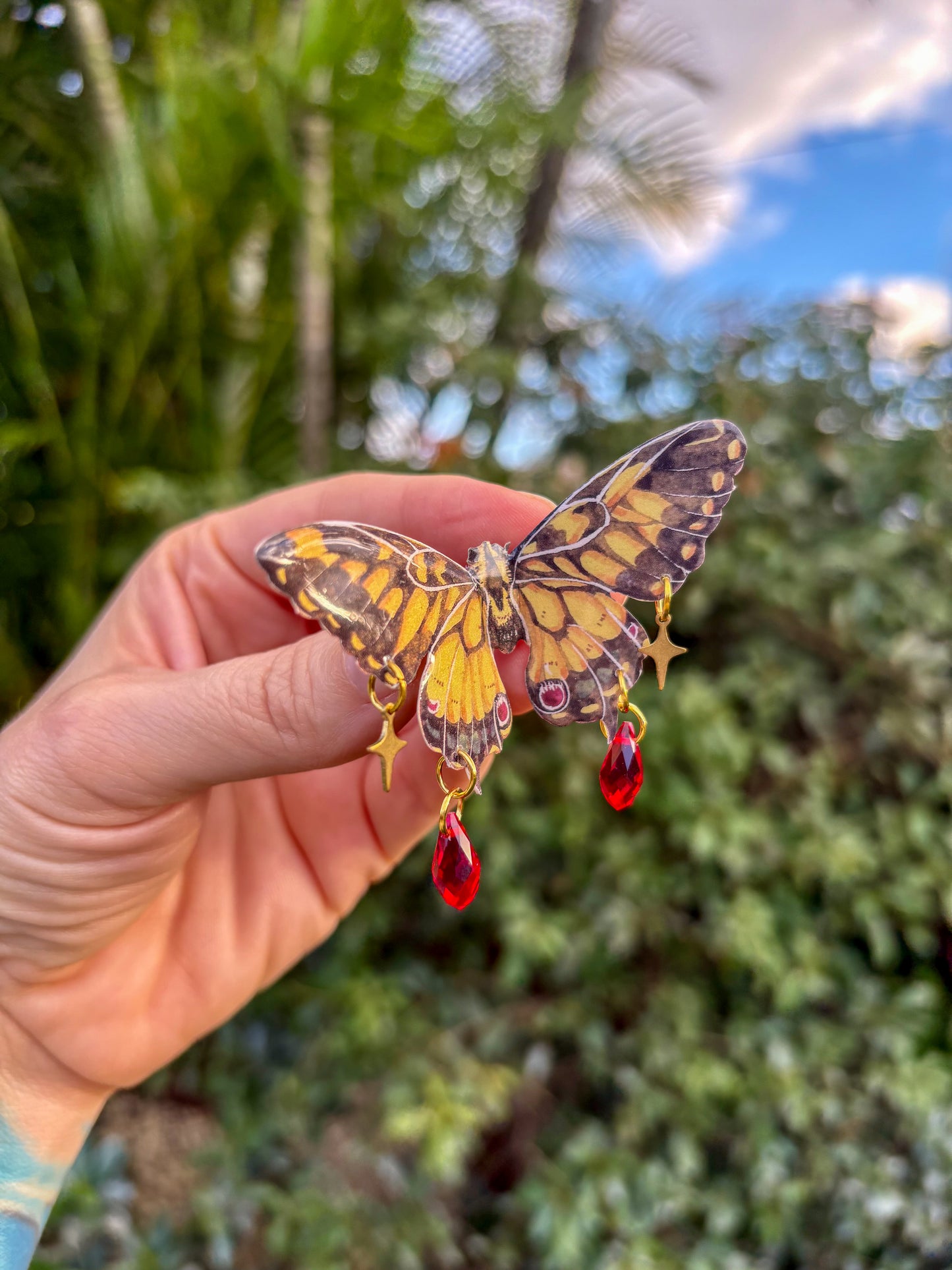 Tiger Swallowtail Detailed Small Hair Clip