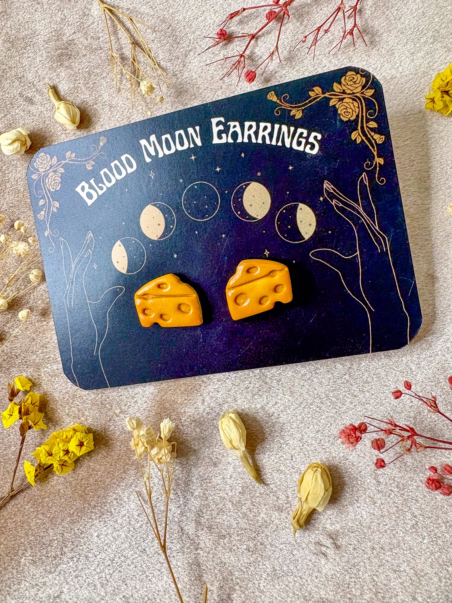 Cheese Stud Earrings