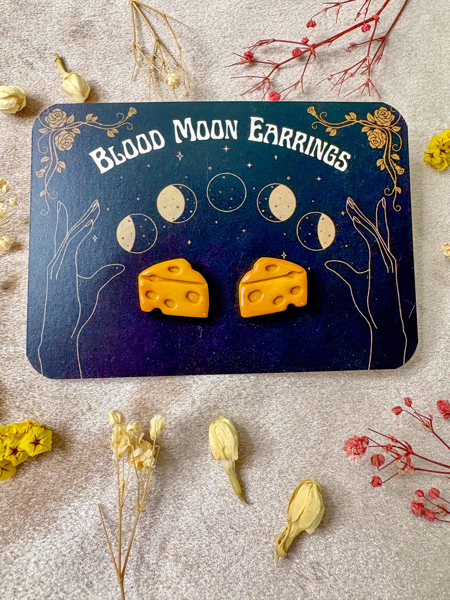 Cheese Stud Earrings