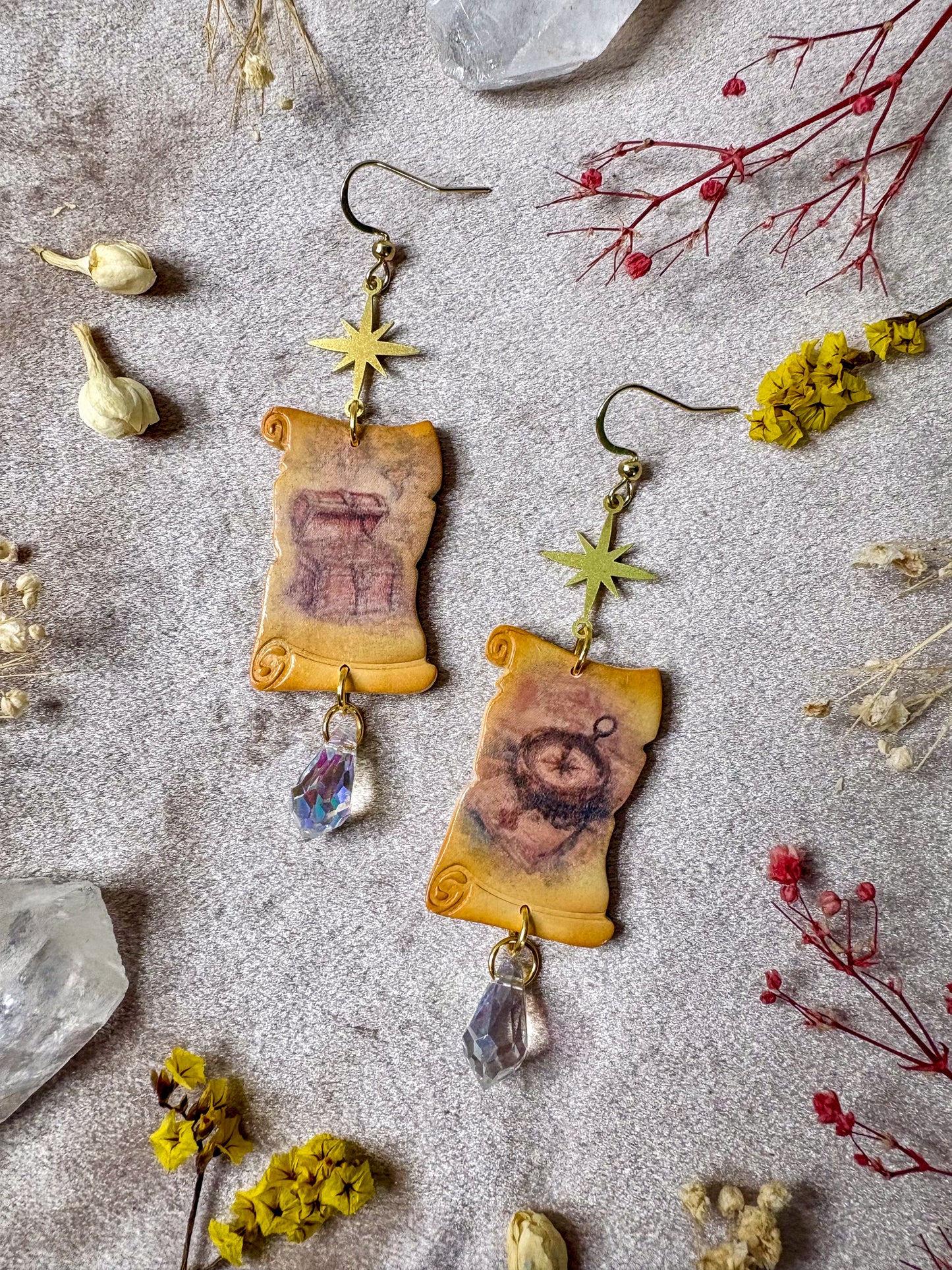 Pirate Scroll Earrings