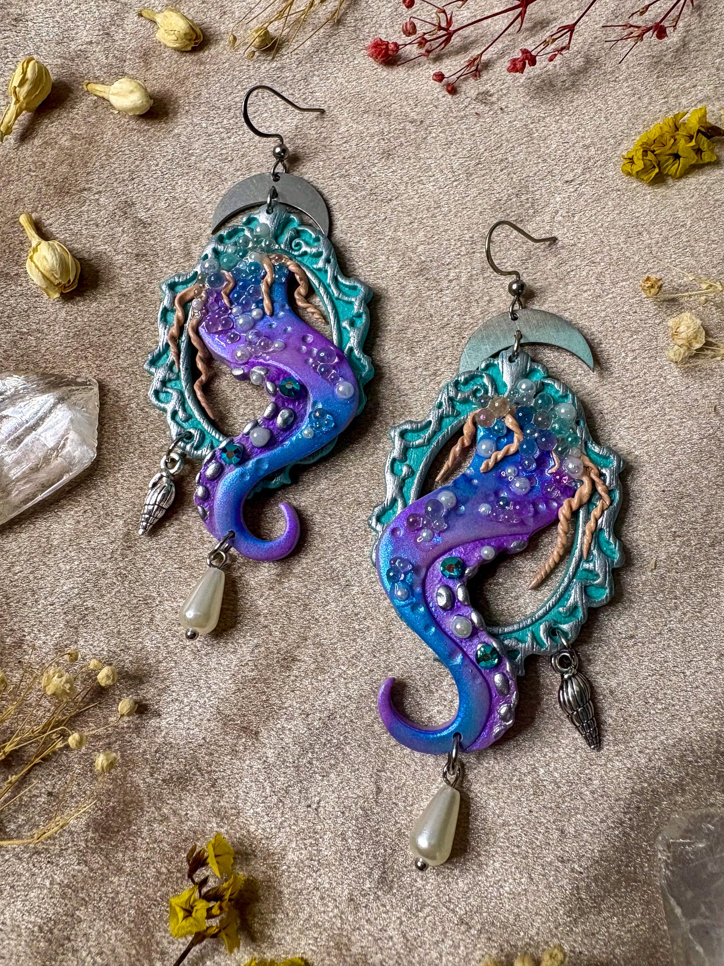 Tentacle Frame Earrings