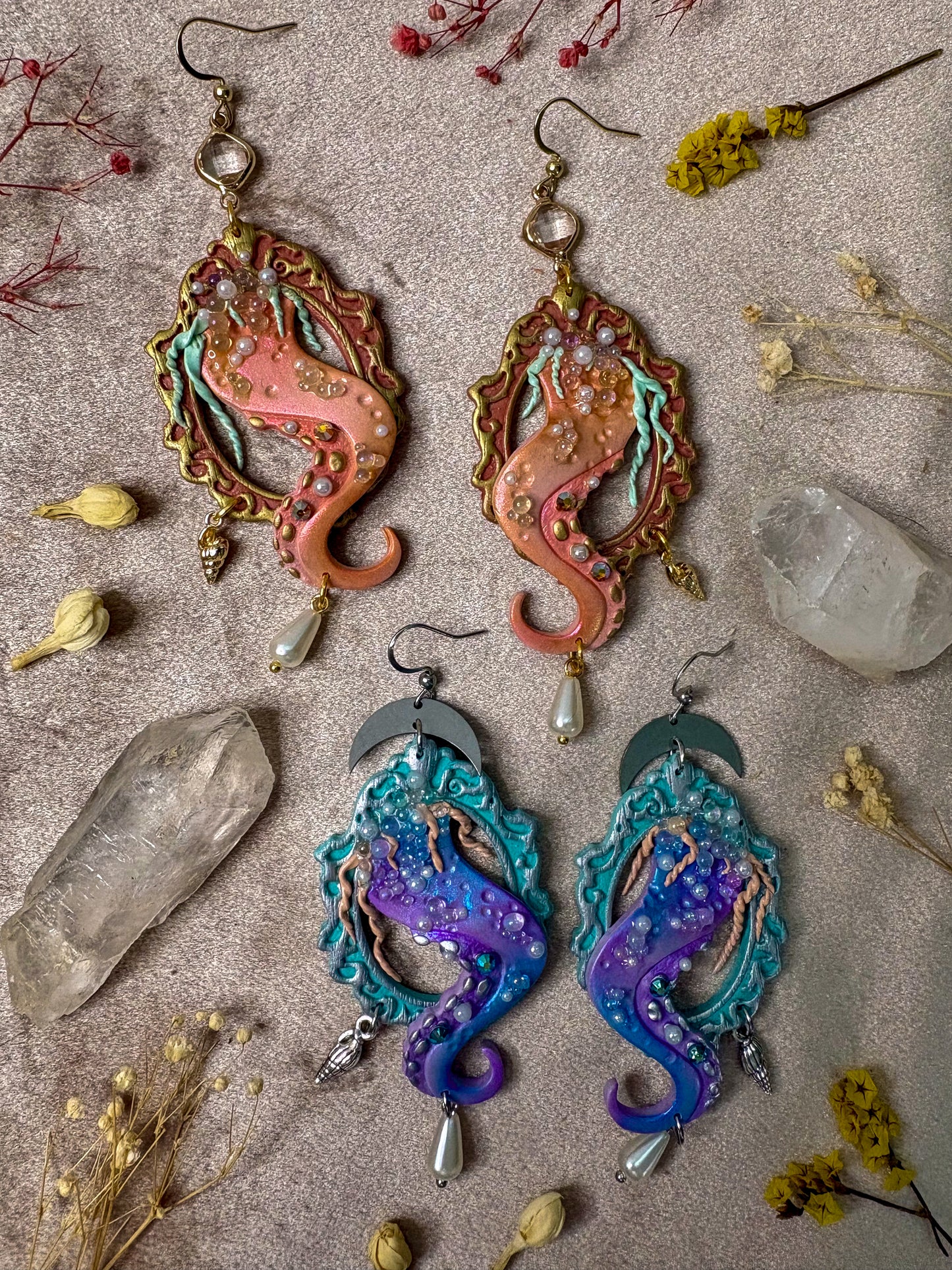 Tentacle Frame Earrings