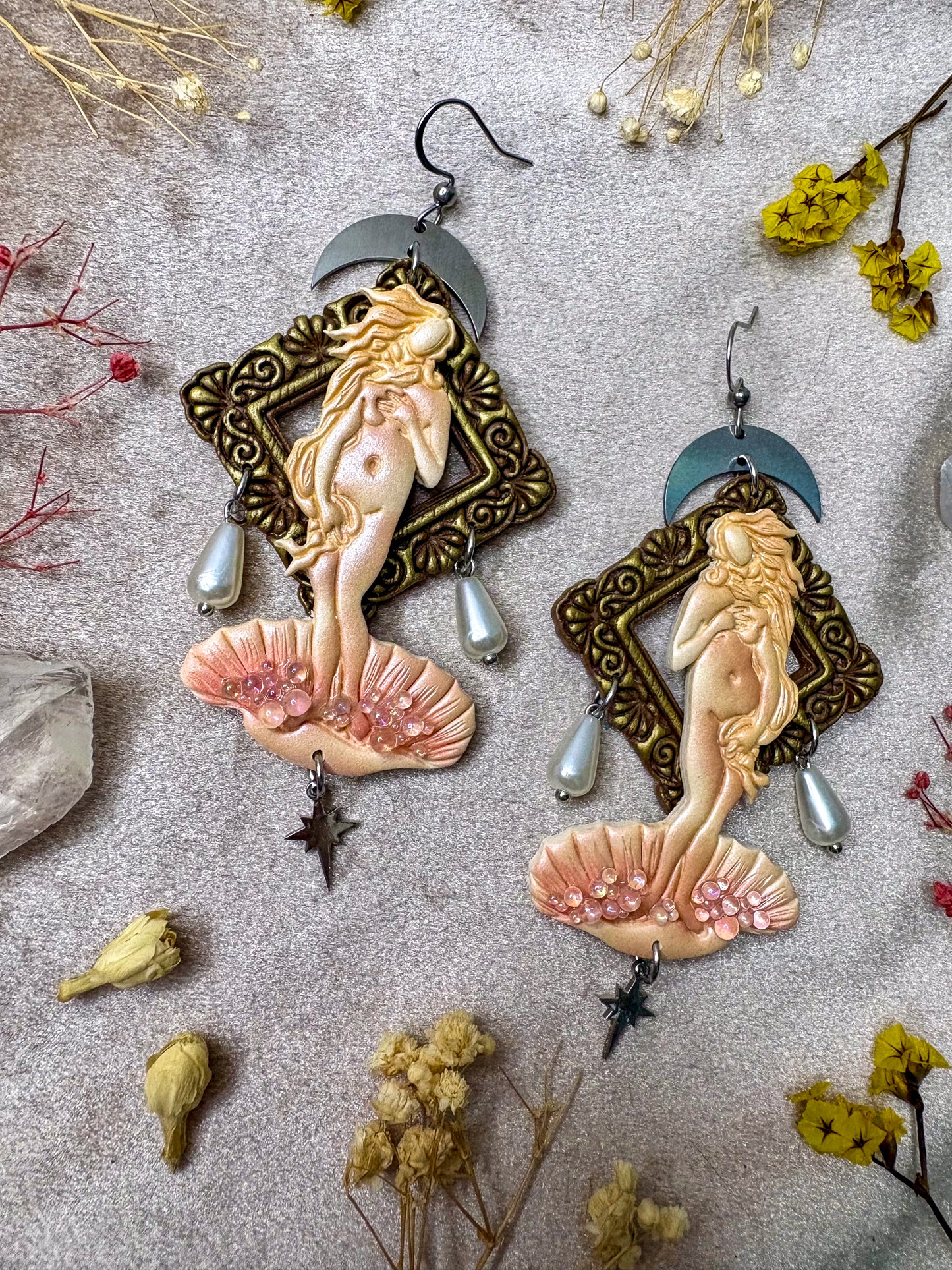 Botticelli's "Birth of Venus" Earrings