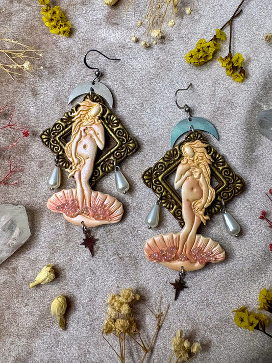 Botticelli's "Birth of Venus" Earrings