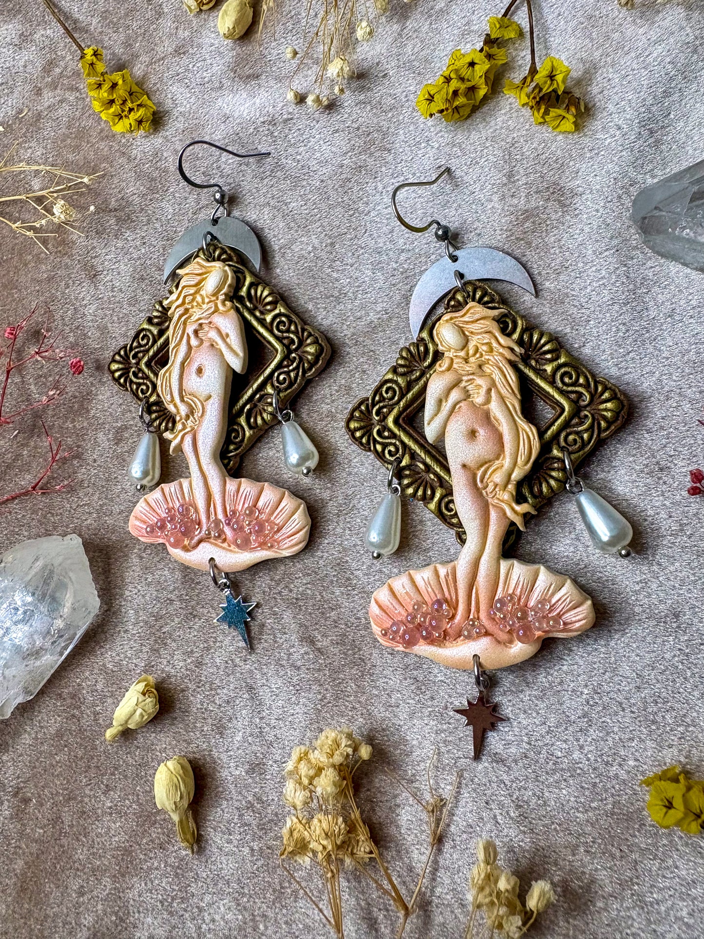 Botticelli's "Birth of Venus" Earrings