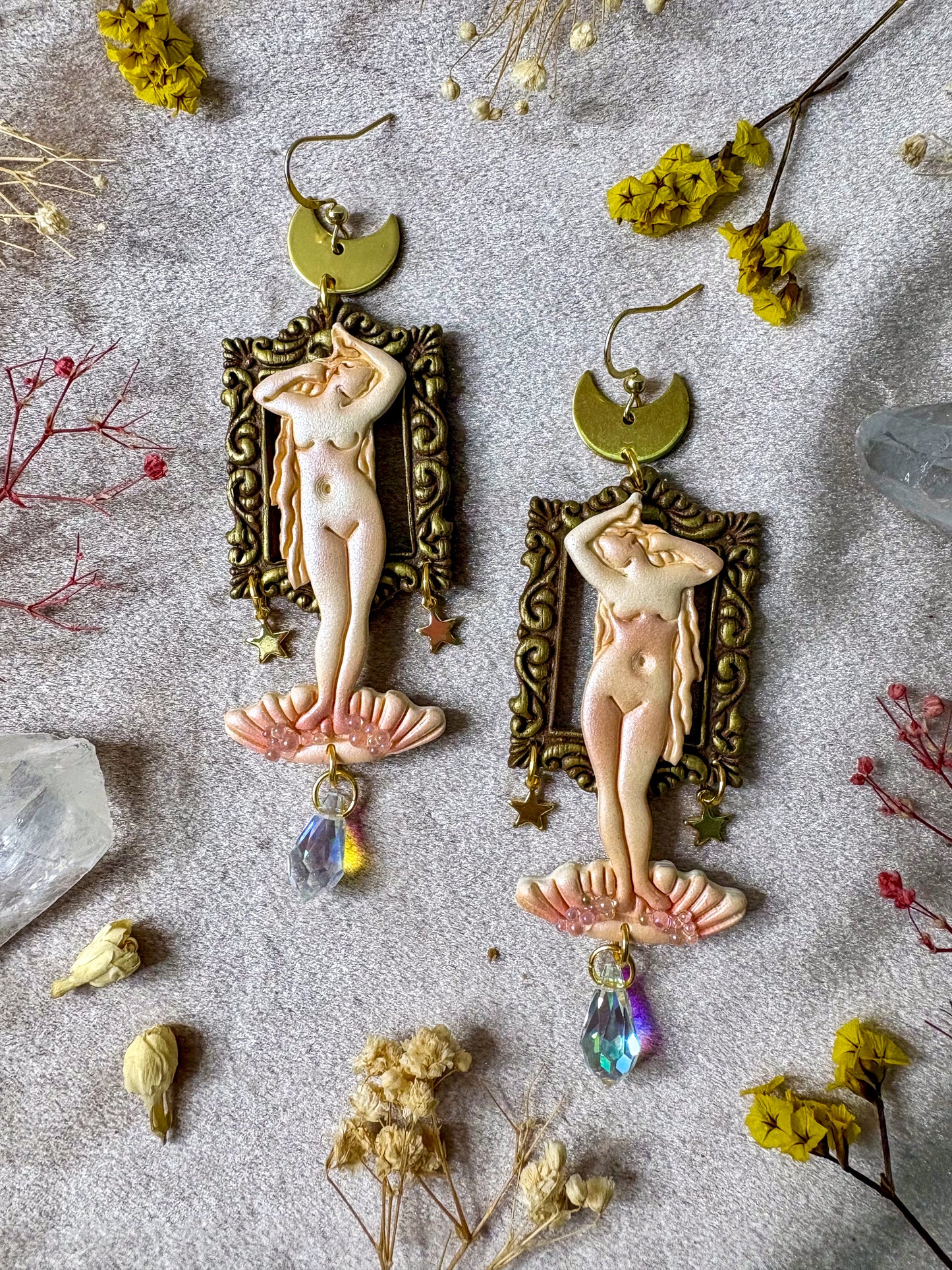 Bouguereau's "Birth of Venus" Earrings