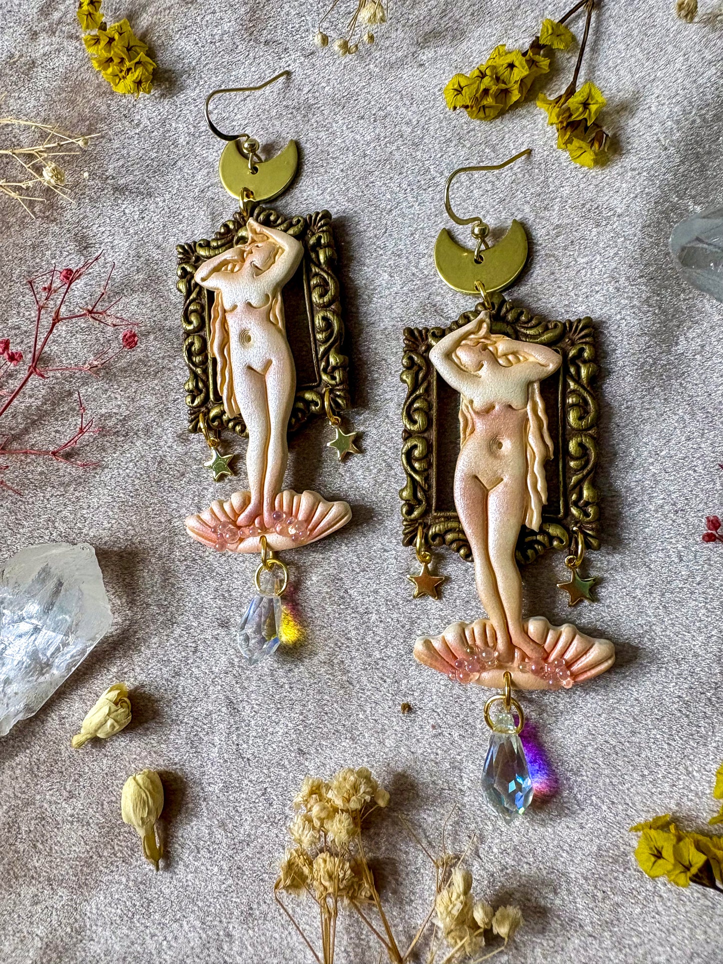 Bouguereau's "Birth of Venus" Earrings