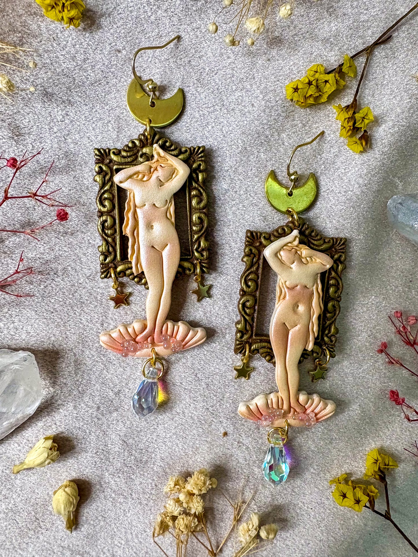 Bouguereau's "Birth of Venus" Earrings