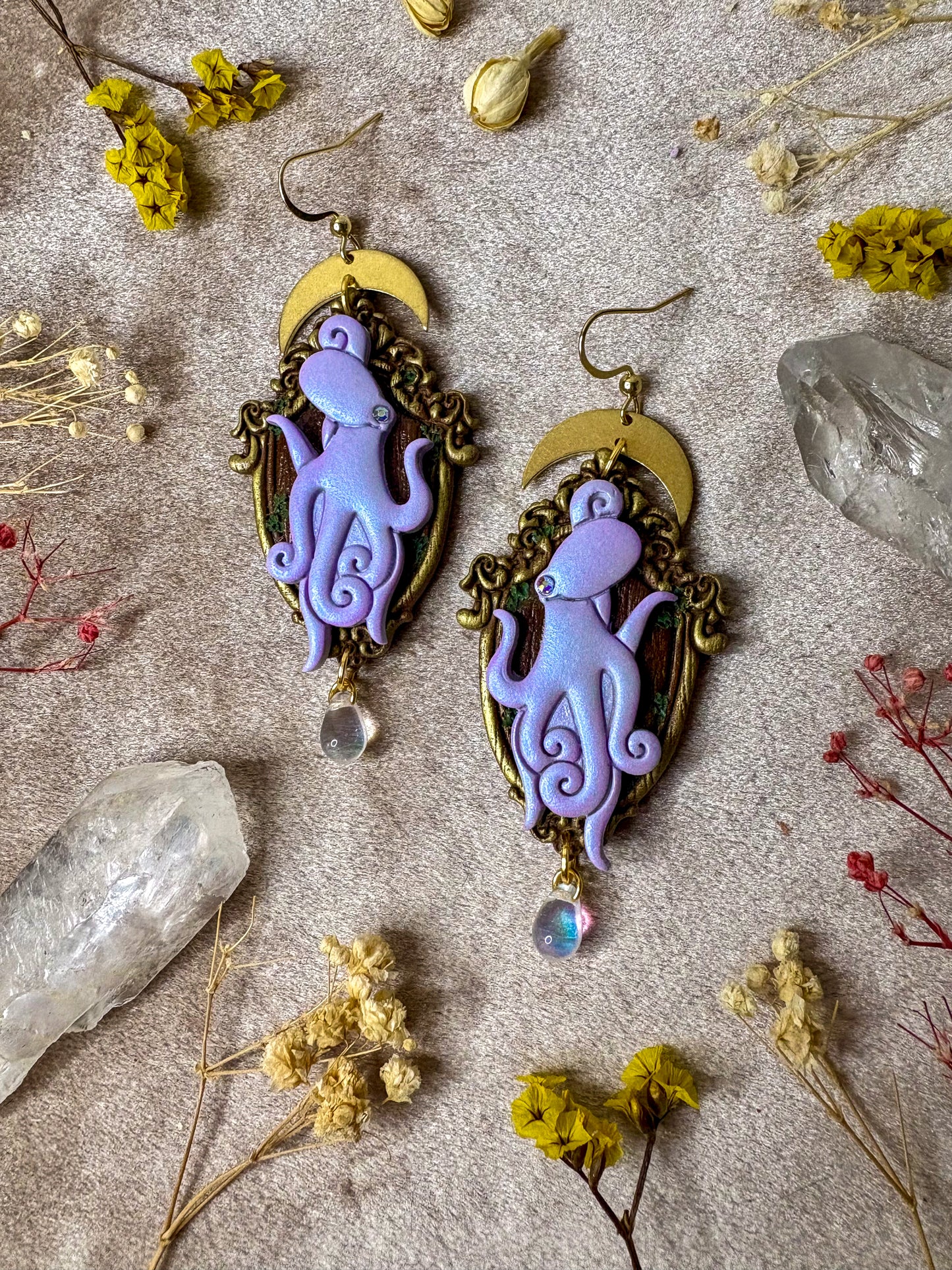 Octopus Frame Earrings