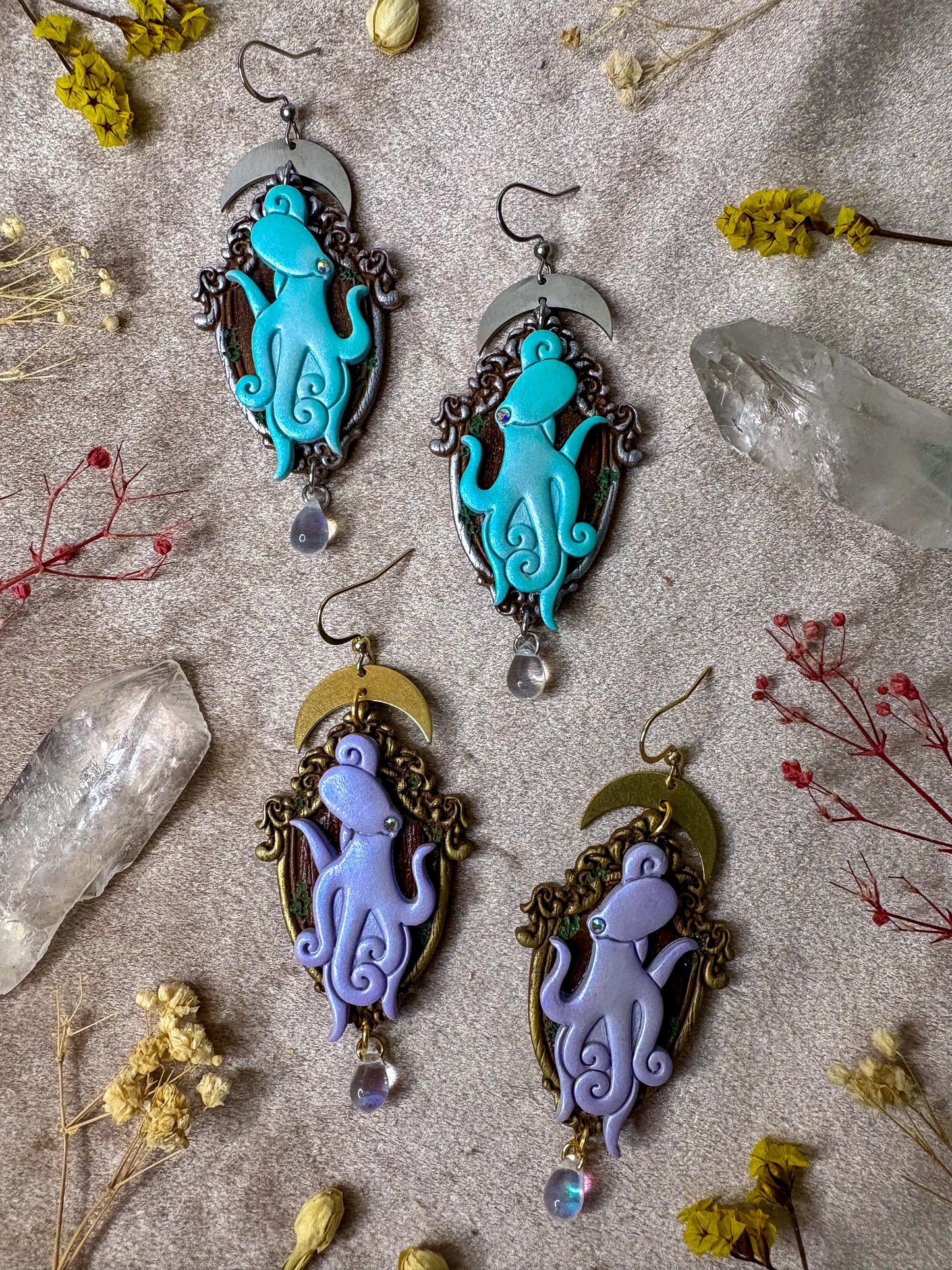 Octopus Frame Earrings