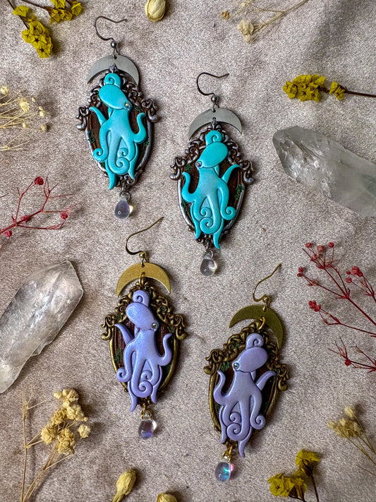 Octopus Frame Earrings