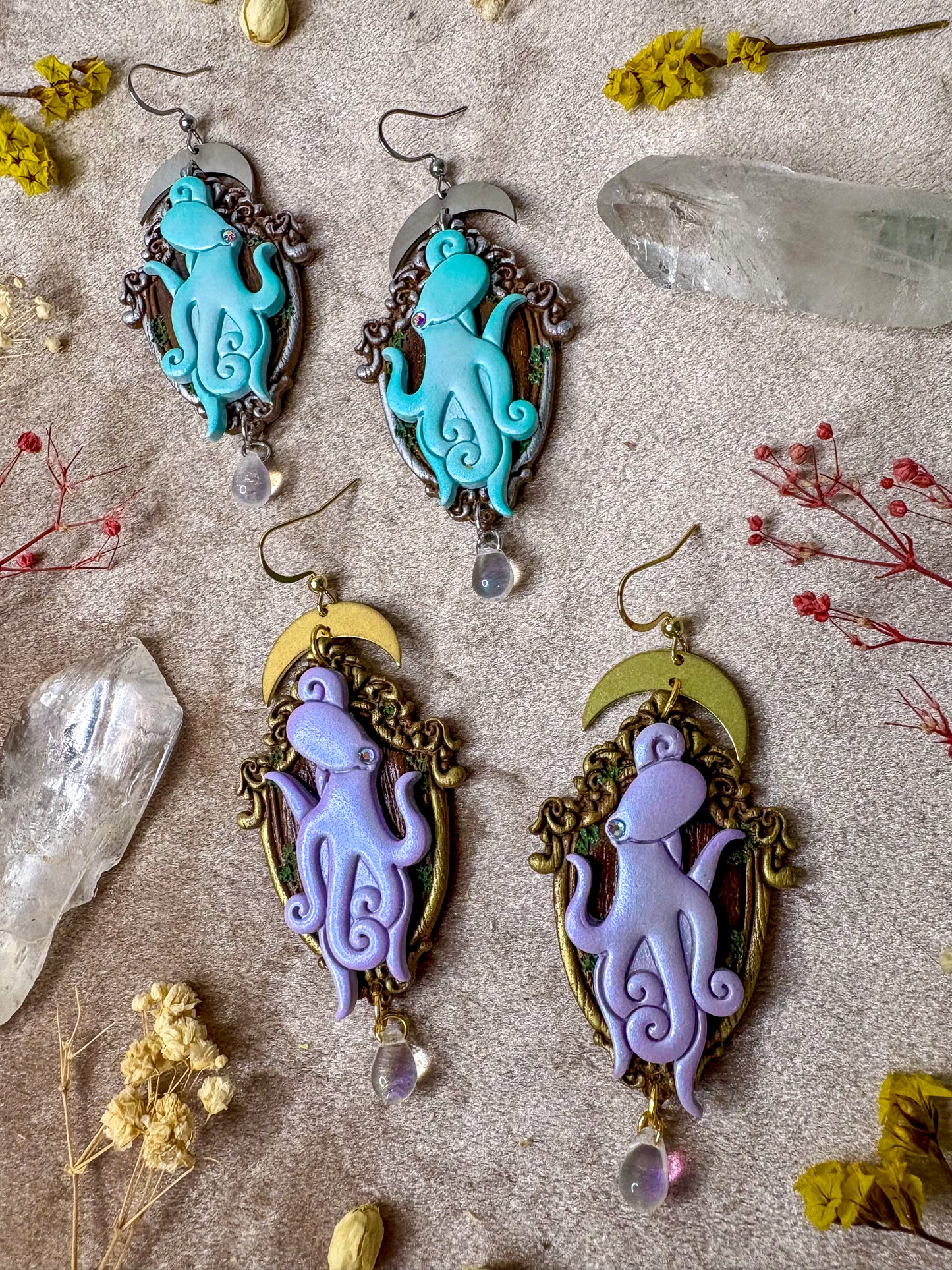 Octopus Frame Earrings
