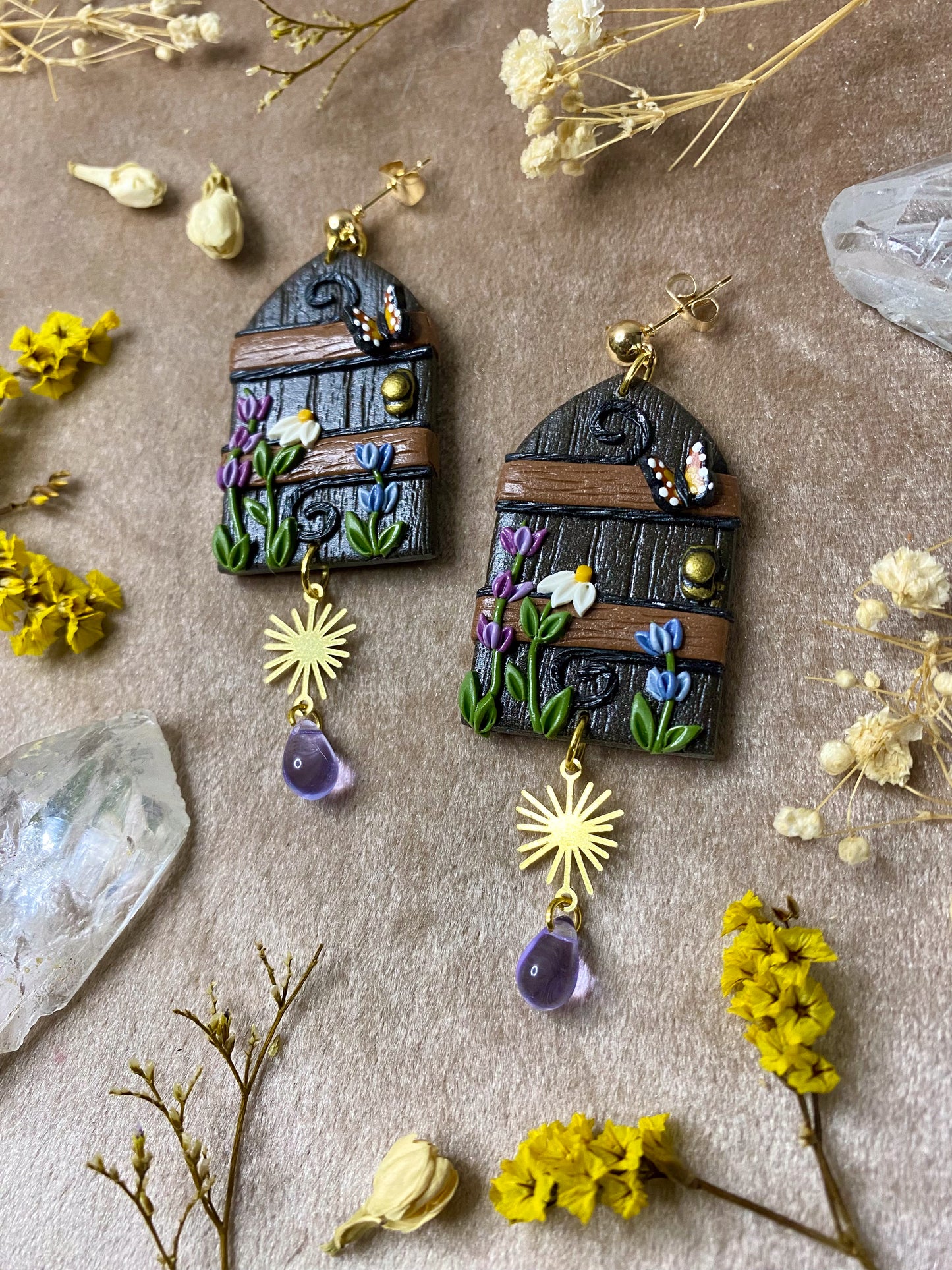 Secret Garden Door Earrings