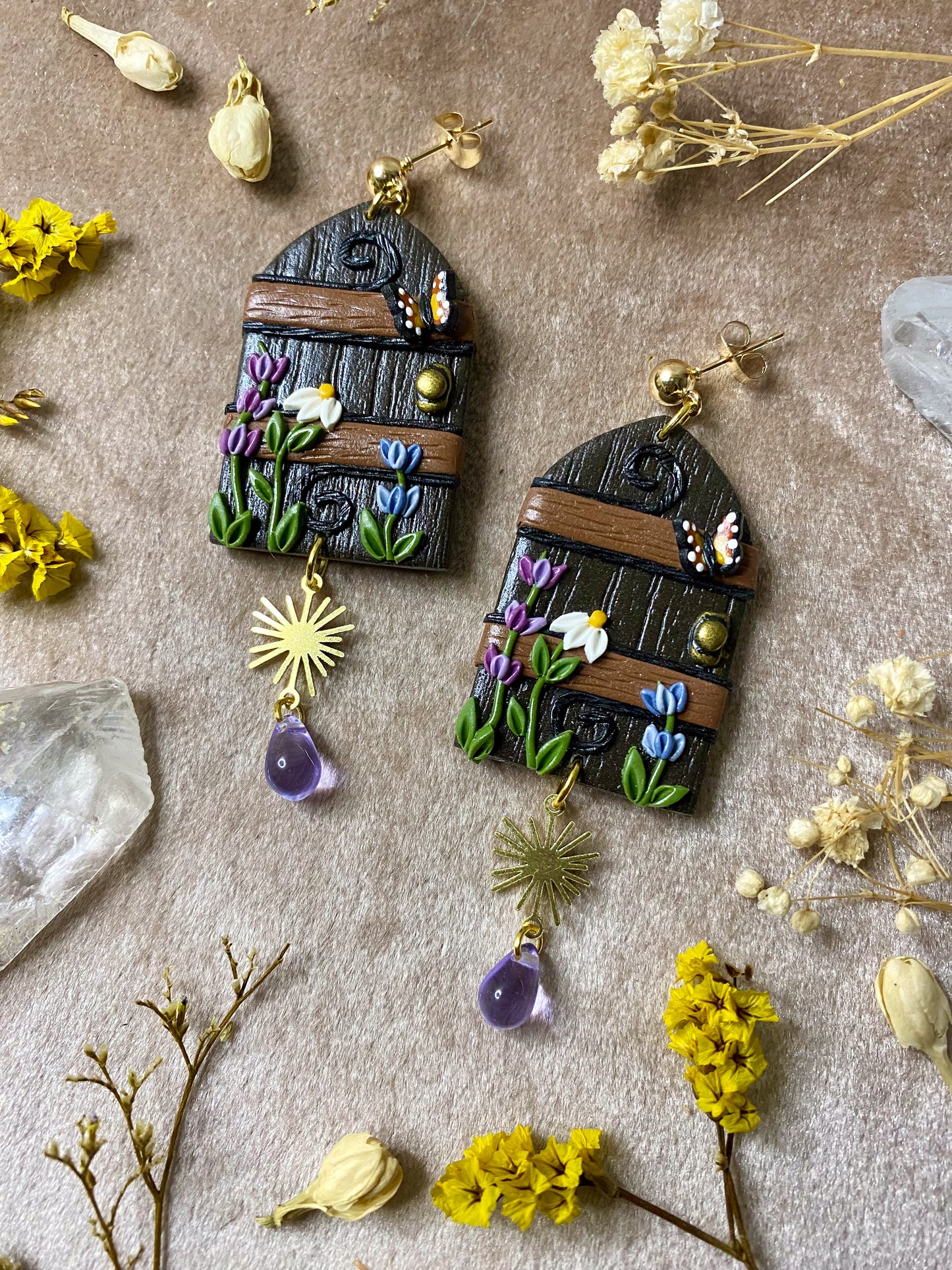 Secret Garden Door Earrings