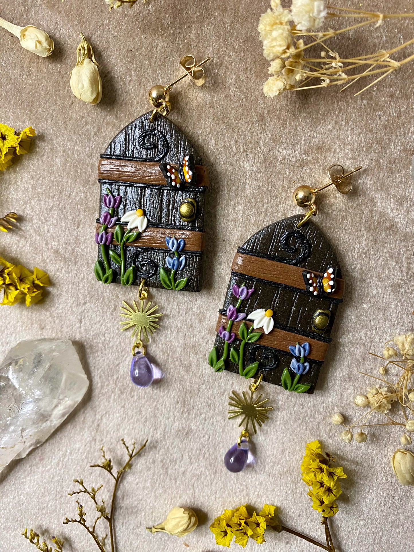 Secret Garden Door Earrings