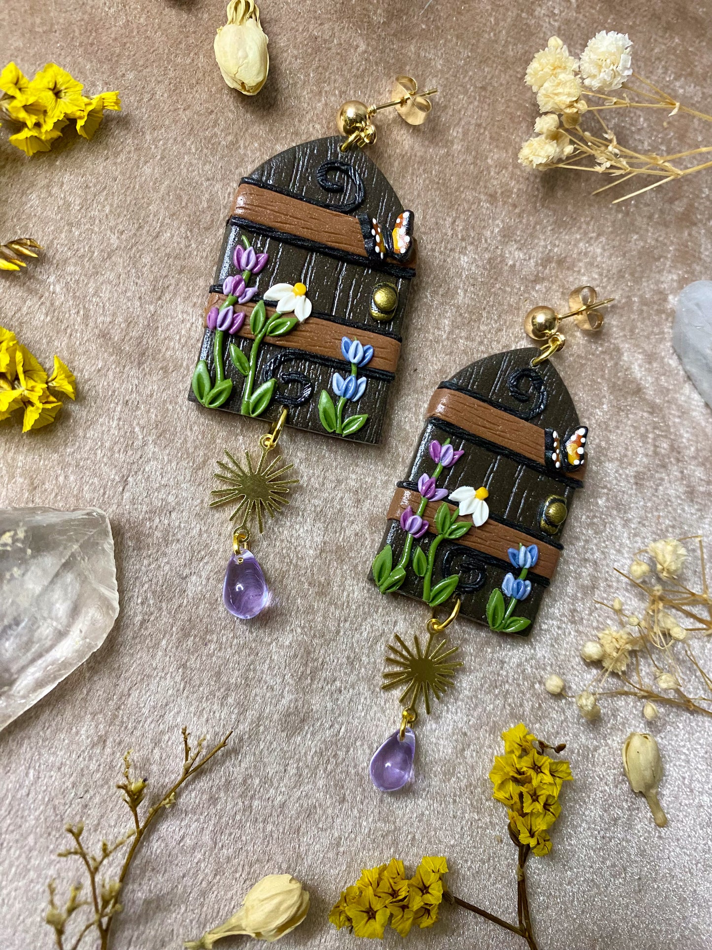 Secret Garden Door Earrings