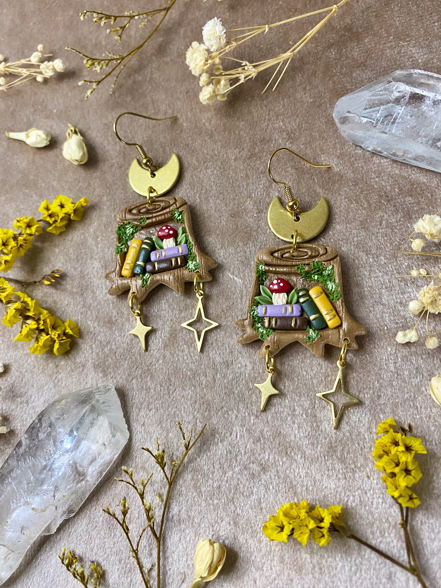 Nature's Bookshelf Earrings