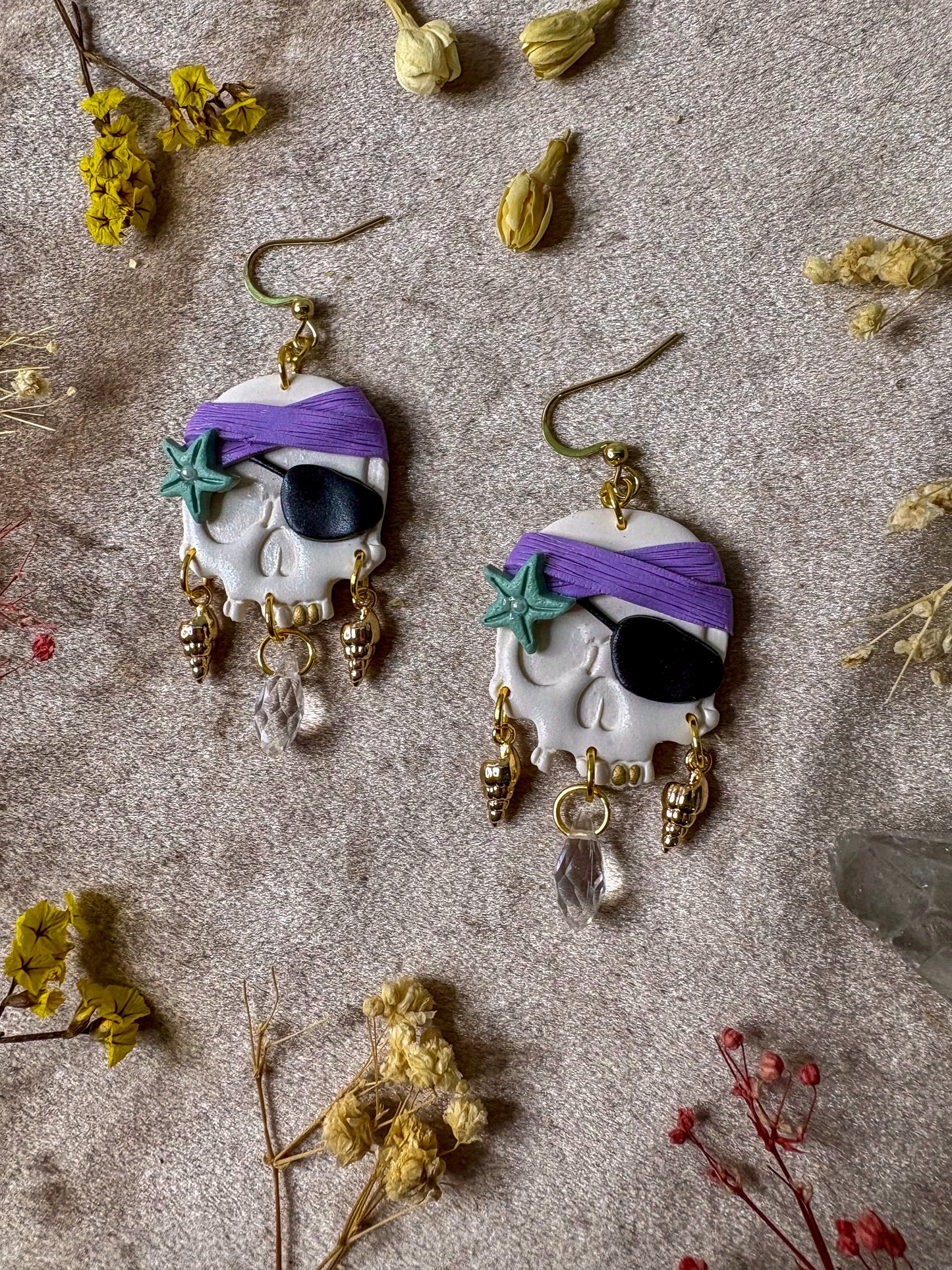 Pirate Skull Earrings
