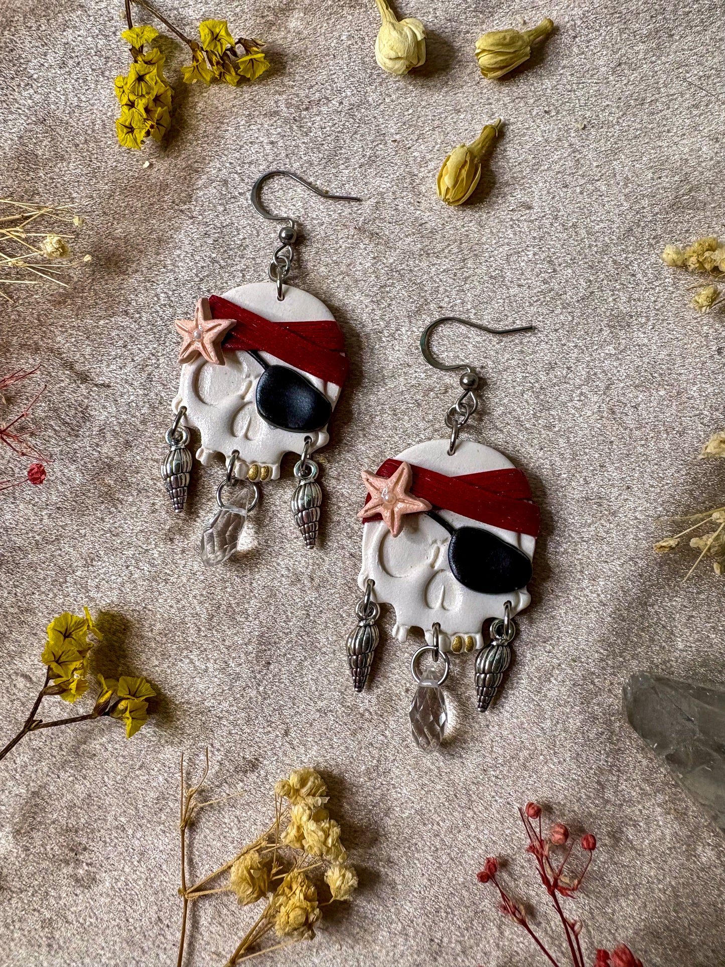 Pirate Skull Earrings