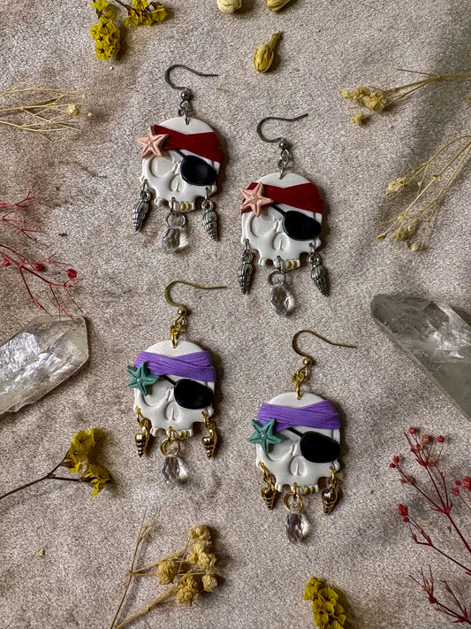 Pirate Skull Earrings